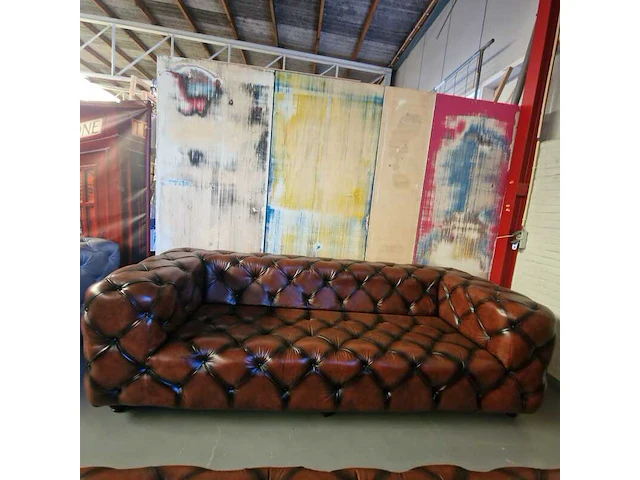 Bank chesterfield, hauxley, bruin - afbeelding 2 van  3