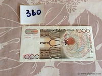 Bankbiljet 1000 bfr - afbeelding 2 van  2