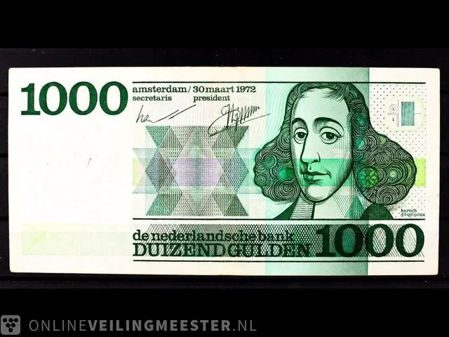 Bankbiljet 1.000 gulden nederland 1972 - afbeelding 1 van  2