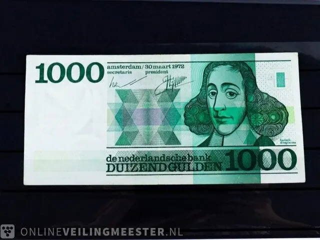 Bankbiljet 1.000 gulden nederland , 1972 - afbeelding 1 van  3