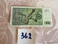 Bankbiljet 20 duitse mark - afbeelding 2 van  2