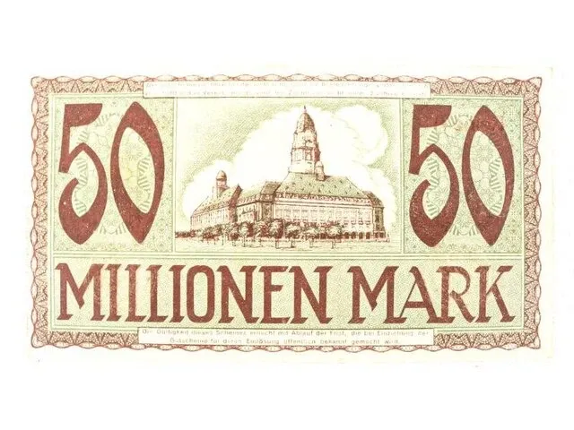 Bankbiljet 50.000.000 mark deutsche reich 1923 - afbeelding 2 van  2
