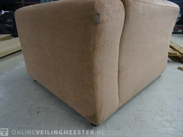 Bankelement private label, bank element licht terra 111 cm - arm rechts - afbeelding 2 van  2