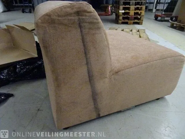 Bankelement private label, bank element licht terra 90 cm - middendeel - afbeelding 2 van  2