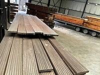 Bankirai hardhouten vlonderplank 270-460x14,5x2,8 cm (31x) - afbeelding 6 van  6