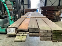 Bankirai hardhouten vlonderplank 427x19x2,8 cm (34x) - afbeelding 4 van  7