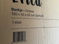 Bankje creme karwei, evita - afbeelding 3 van  3