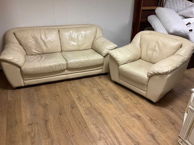 Bankstel leder - afbeelding 1 van  4