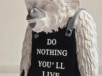 Banksy fanart sculptuur - banksy ape - afbeelding 3 van  6