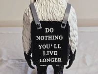 Banksy fanart sculptuur - banksy ape - afbeelding 5 van  6