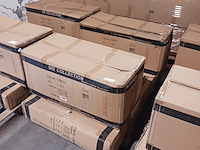 Bar tafel met mdf blad, 4 barkrukken en verlichting, yz 1005, zwart - afbeelding 3 van  3