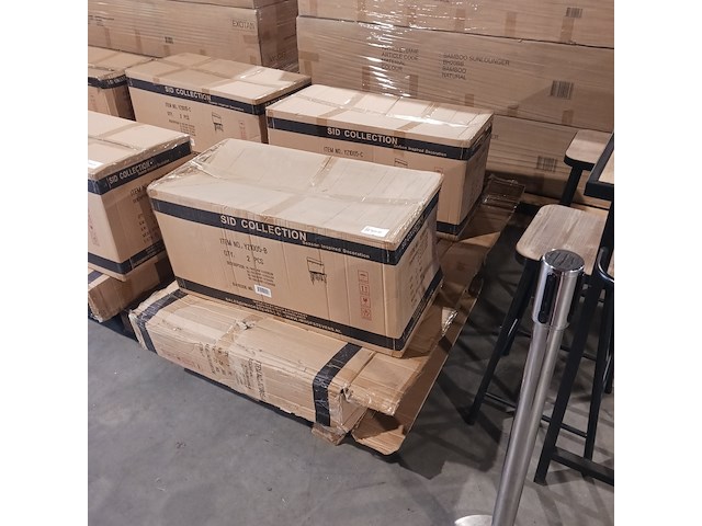 Bar tafel met mdf blad, 4 barkrukken en verlichting, yz 1005, zwart - afbeelding 3 van  3