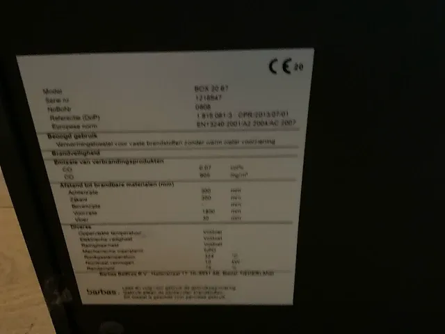 Barbas box 20 67 houtkachel - afbeelding 8 van  8