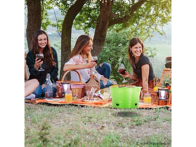 Barbecue emmer groen 27 cm- - afbeelding 2 van  6