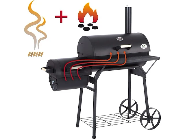 Barbecue-grillwagen voor grillen en roken ultranatura - afbeelding 1 van  5