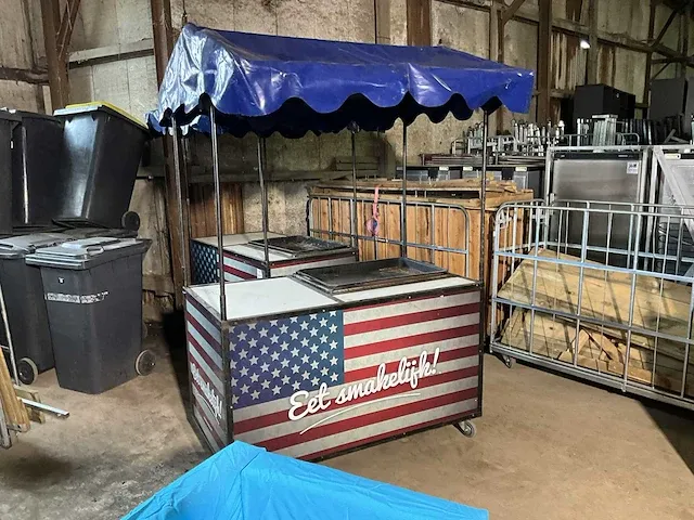 Barbecuewagen met gas bakplaat - afbeelding 2 van  7