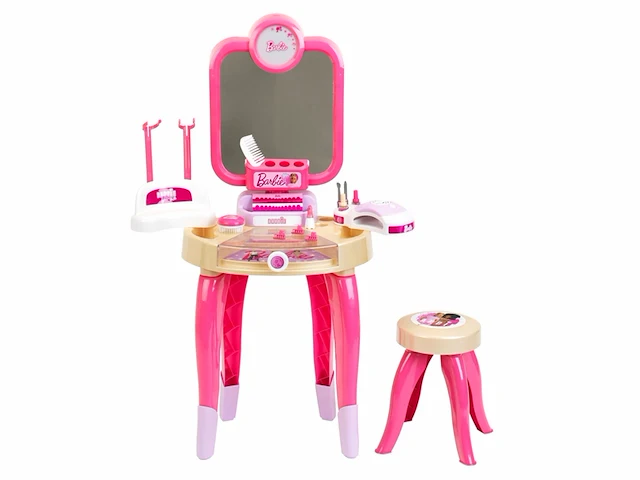 Barbie beauty center happy vibes compleet met veel accessoires en licht - afbeelding 1 van  4