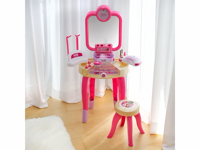 Barbie beauty center happy vibes compleet met veel accessoires en licht - afbeelding 3 van  4