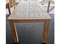Bardani roma - teakhout tuintafel - 240x100x77 cm - afbeelding 4 van  5