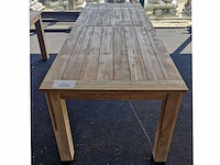 Bardani roma - teakhout tuintafel - 300x100x77 cm - afbeelding 3 van  4