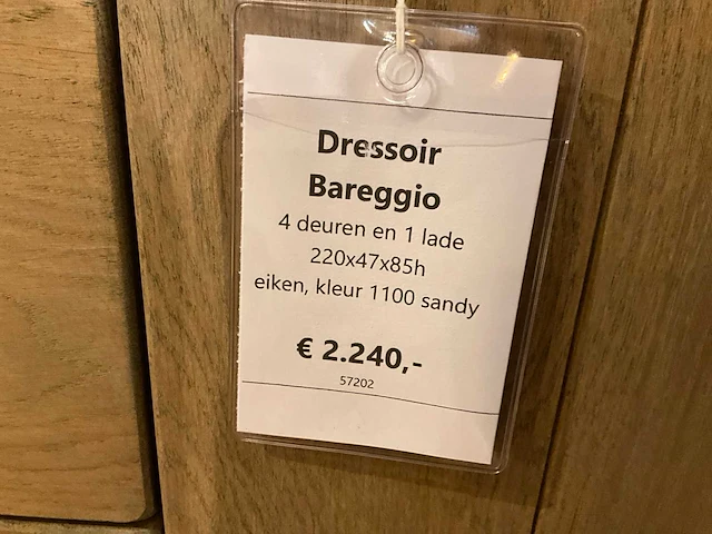 Bareggio eiken dressoir - afbeelding 5 van  8