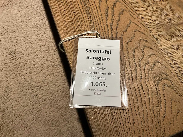 Bareggio eiken salontafel - afbeelding 8 van  8