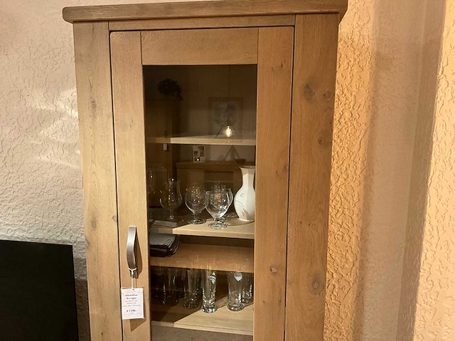 Bareggio eiken vitrinekast - afbeelding 3 van  8