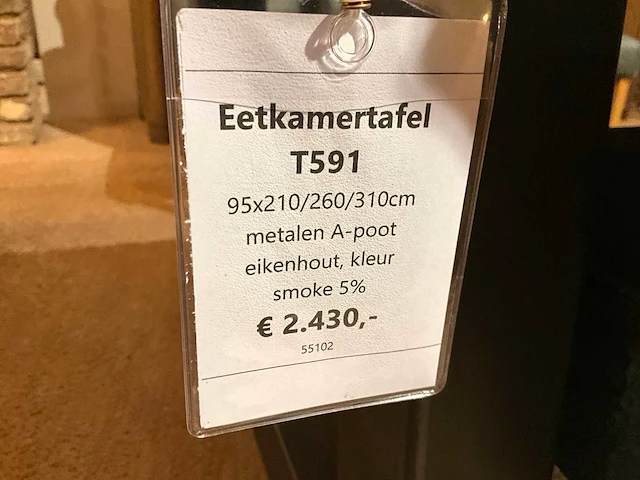 Bari eiken verlengbare eetkamertafel - afbeelding 6 van  8