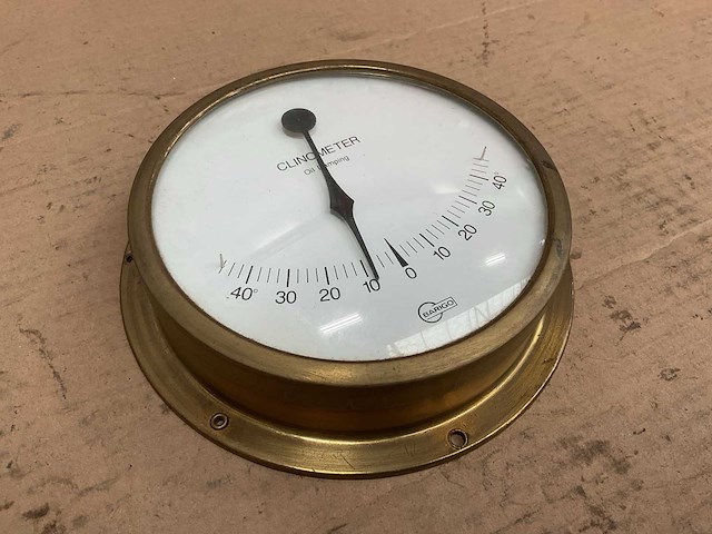 Barigo oil damping vintage marine clinometer - afbeelding 2 van  2