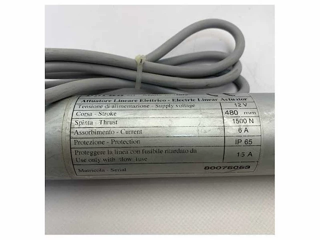 Barka electric 12v actuator 480 mm stroke - 1500n - 80075063 - afbeelding 3 van  7