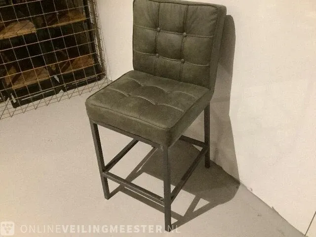 Barkruk tower living, groen/zwart - afbeelding 2 van  3