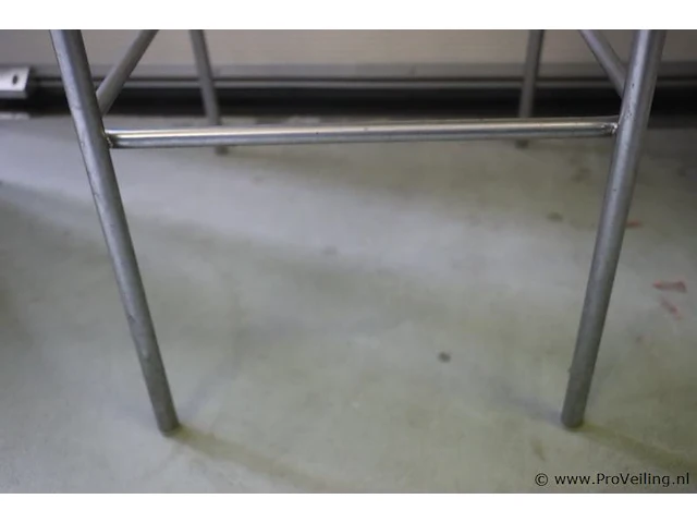 Barkrukken hout/metaal - 4 stuks - afbeelding 6 van  6