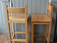 Barkrukken met rugleuning - 4 stuks - afbeelding 3 van  3