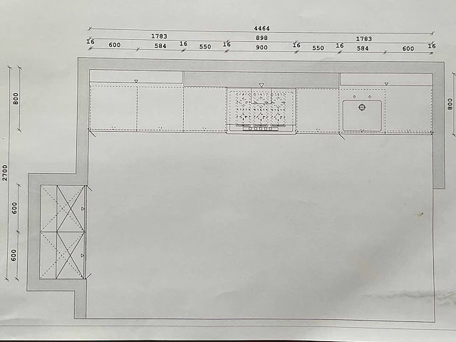 Barletti keukenopstelling met composieten werkblad - afbeelding 7 van  14