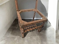 Barok antieke vintage houten stoelen frame (3x) - afbeelding 3 van  6