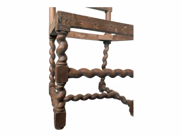 Barok antieke vintage houten stoelen frame (3x) - afbeelding 5 van  6