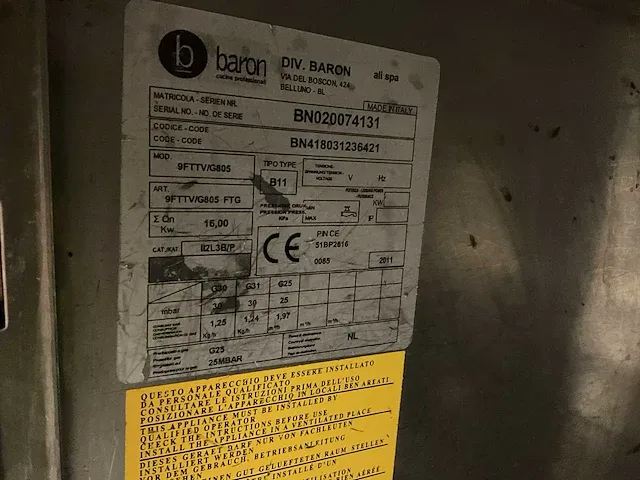 Baron gas spiegel bakplaat - afbeelding 5 van  5