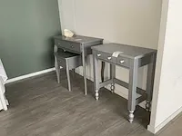 Baroque kaptafel, nachtkastje en kruk - afbeelding 1 van  6
