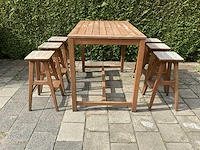 Barset 145x90 teakhout (2x)