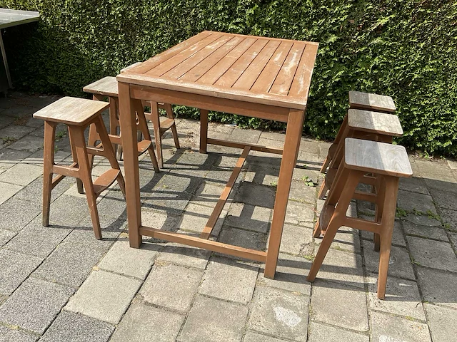 Barset 145x90 teakhout (2x) - afbeelding 6 van  12