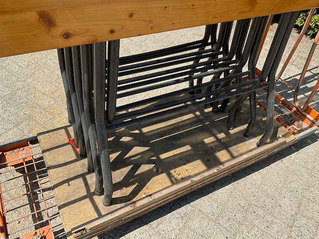 Bartafel (160x60cm) in transportkar (5x) - afbeelding 5 van  12