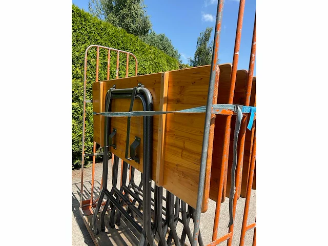 Bartafel (160x60cm) in transportkar (5x) - afbeelding 6 van  12