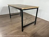 Bartafel – mangohout – metalen onderstel