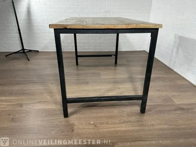 Bartafel – mangohout – metalen onderstel - afbeelding 4 van  7