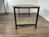 Bartafel – mangohout – metalen onderstel - afbeelding 4 van  7