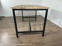 Bartafel – mangohout – metalen onderstel - afbeelding 4 van  7