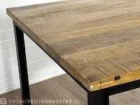 Bartafel – mangohout – metalen onderstel - afbeelding 5 van  7