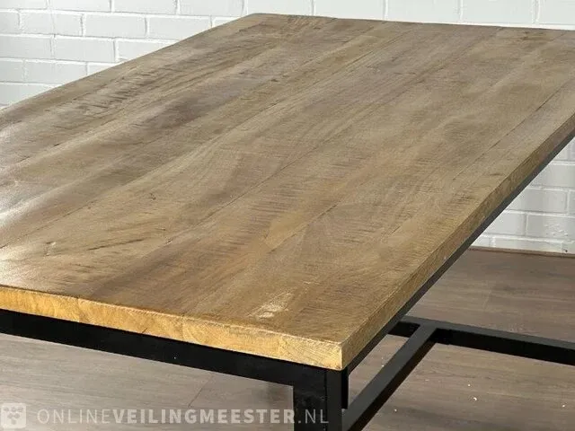 Bartafel – mangohout – metalen onderstel - afbeelding 6 van  7
