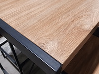 Bartafel met 2x kruk en bankje - afbeelding 4 van  6