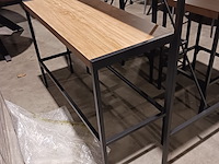 Bartafel met 2x kruk en bankje - afbeelding 6 van  6